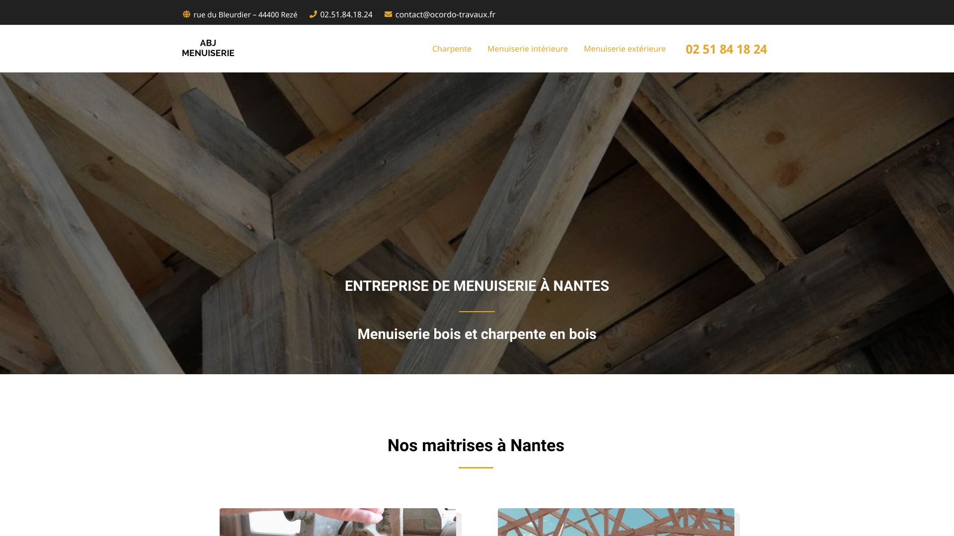 Entreprise de menuiserie à Nantes