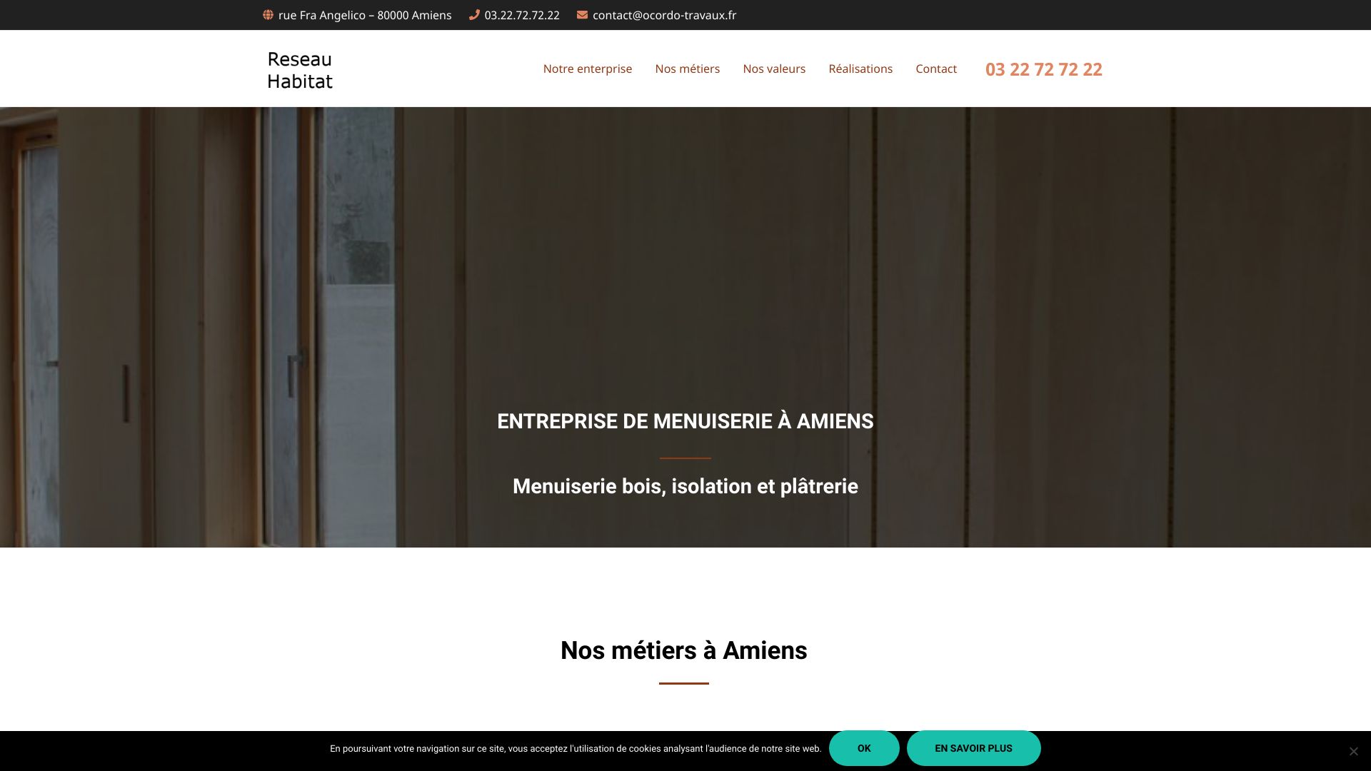 Entreprise de menuiserie à Amiens